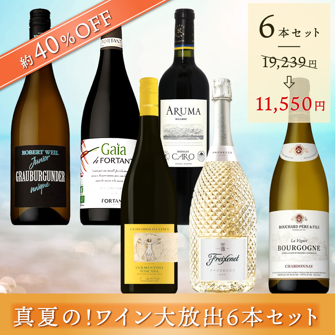 40％OFF】真夏の！ワイン大放出6本セット | THE CELLAR online store｜ワイン通販