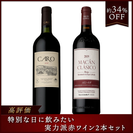 【高評価】特別な日に飲みたい実力派赤ワイン2本セット